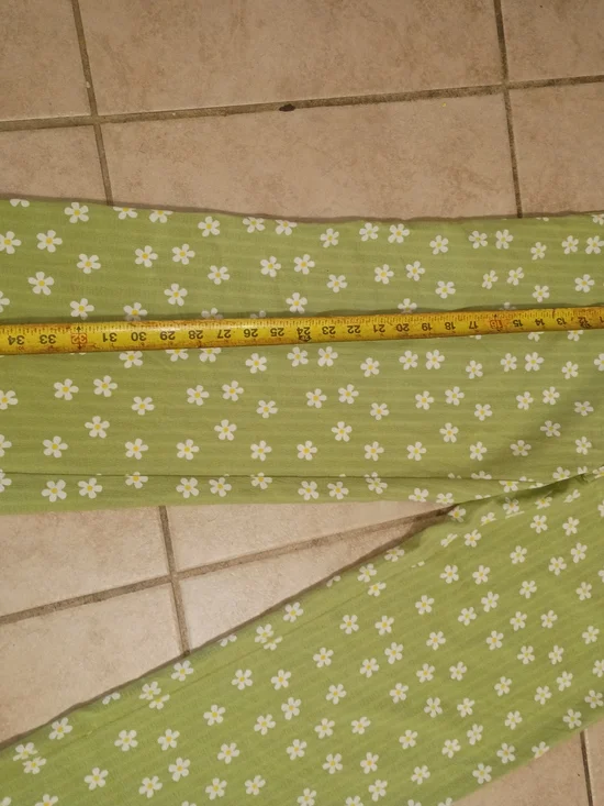 Women's Green Floral Wide-Leg Drawstring Pants - Picture 7 of 11